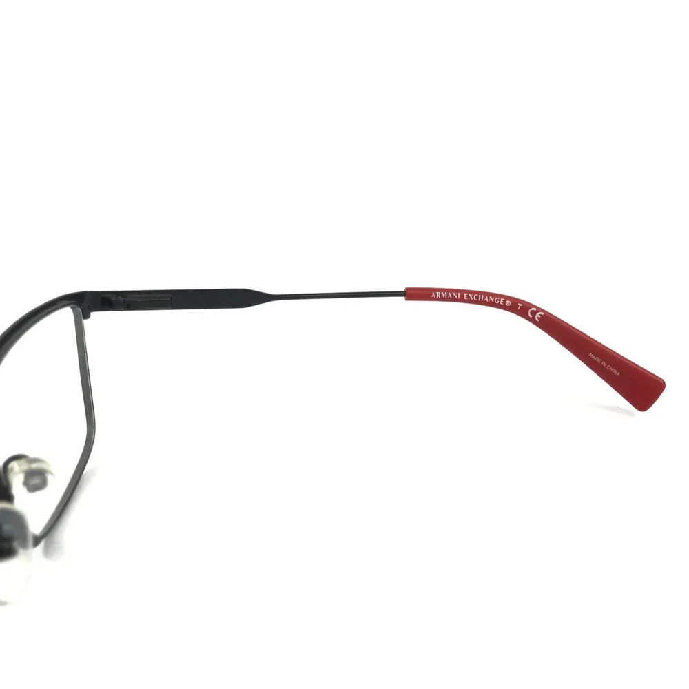 Armani Exchange Eyeglasses Frames AX1022 6063 Black Rectangle Full Rim 55-17-140